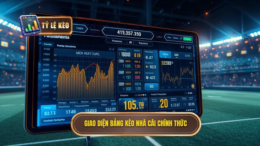 Giao diện bảng kèo nhà cái chính thức